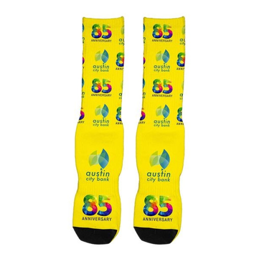 Dye Sublimated Crew (Athletic) Socks (Pair)