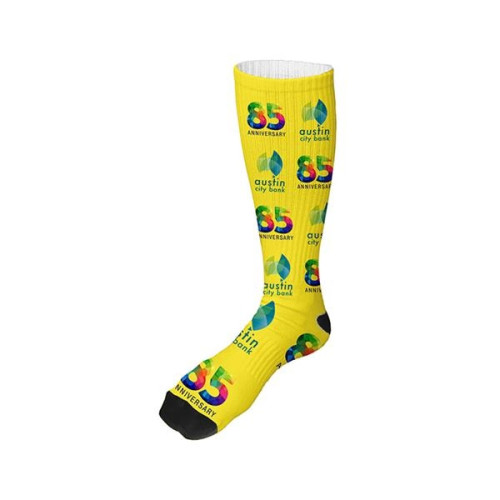 Dye Sublimated Crew (Athletic) Socks (Pair)