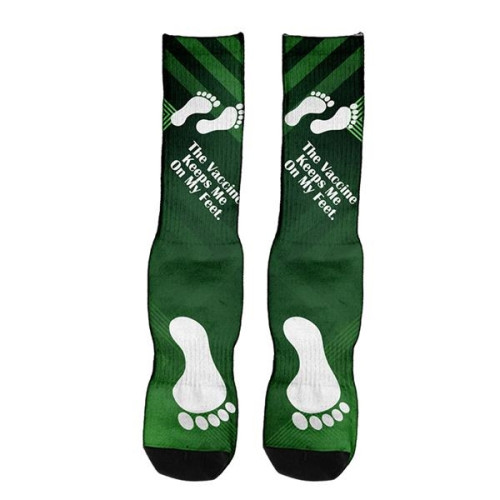 Dye Sublimated Crew (Athletic) Socks (Pair)