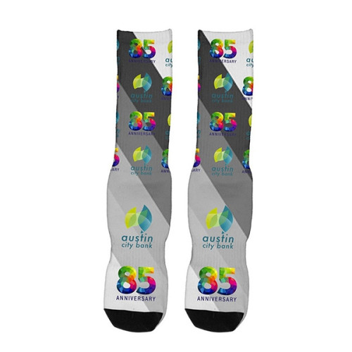 Dye Sublimated Crew (Athletic) Socks (Pair)