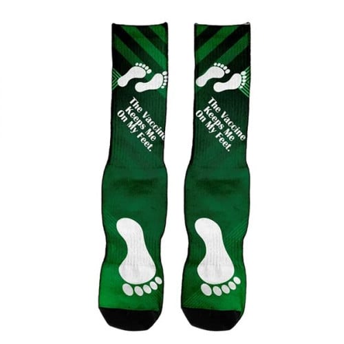 Dye Sublimated Crew (Athletic) Socks (Pair)