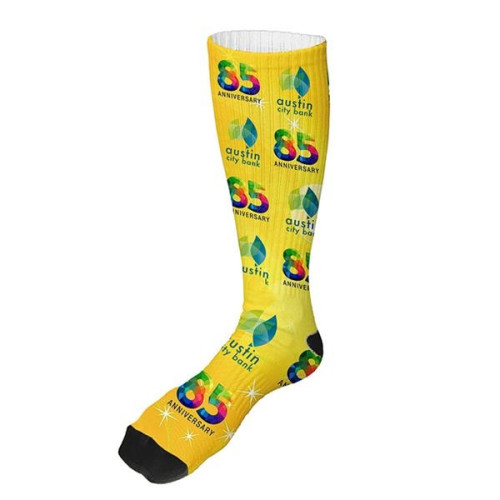 Dye Sublimated Crew (Athletic) Socks (Pair)