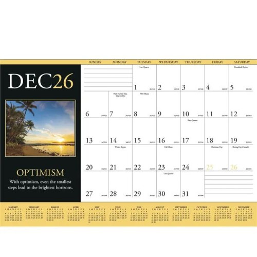 Triumph® Calendars Motivations Desk Pad