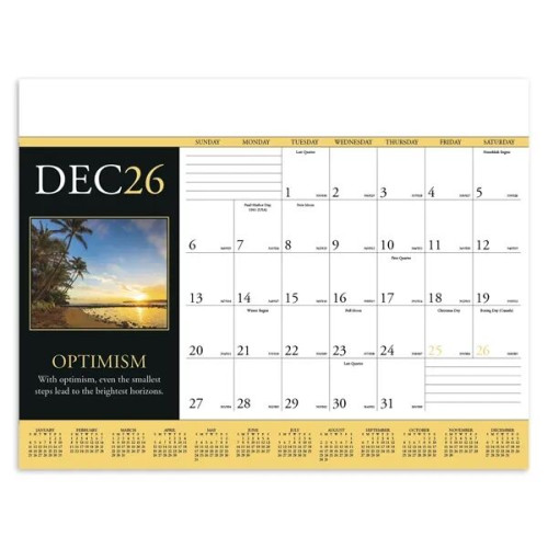 Triumph® Calendars Motivations Desk Pad