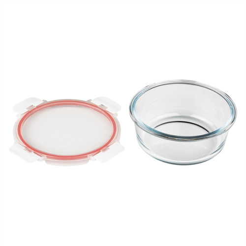 Fresh Prep Round Glass Food Container