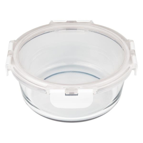 Fresh Prep Round Glass Food Container