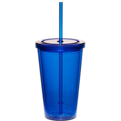 16 oz. Double Wall Acrylic Tumbler with Straw