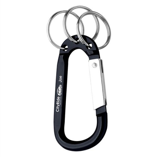 8mm Carabiner With Triple Split Ring