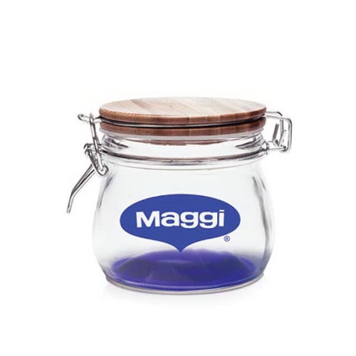 16 oz Glass Candy Jars with Wire Wooden Lids