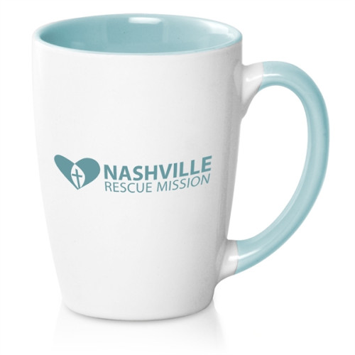 12 oz. Java Two-Tone Personalized Coffee Mug