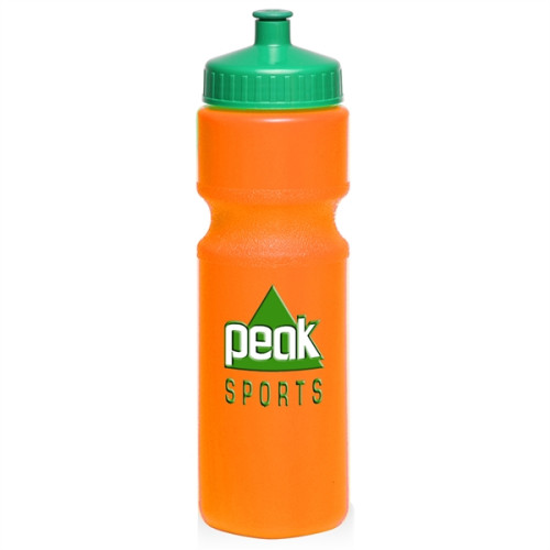 28 oz. Push Cap Plastic Water Bottle