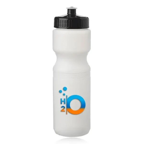 28 oz. Push Cap Plastic Water Bottle