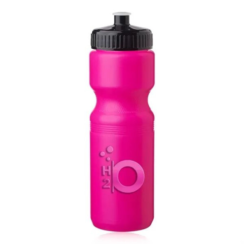 28 oz. Push Cap Plastic Water Bottle
