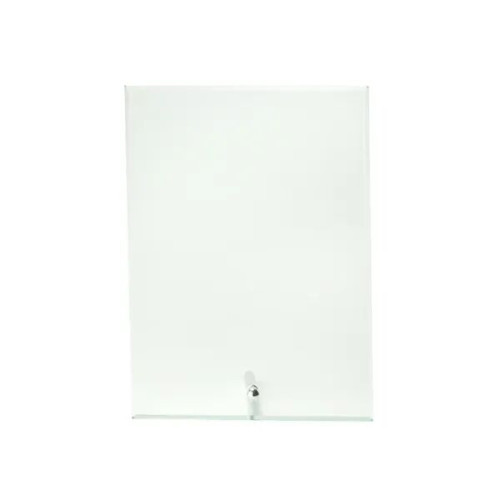 Small Jade Glass Plaque Award with Stand