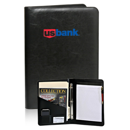3-Ring PU Leather Portfolios