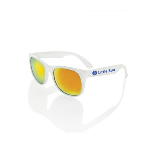 Color Lens Sunglasses with White Frames