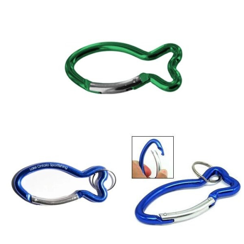 Fish Shaped Mini Carabiner Clips for Hanging