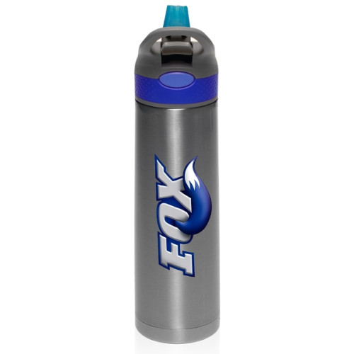18oz. Stainless Steel Vacuum Bottles w/ Straw Lid