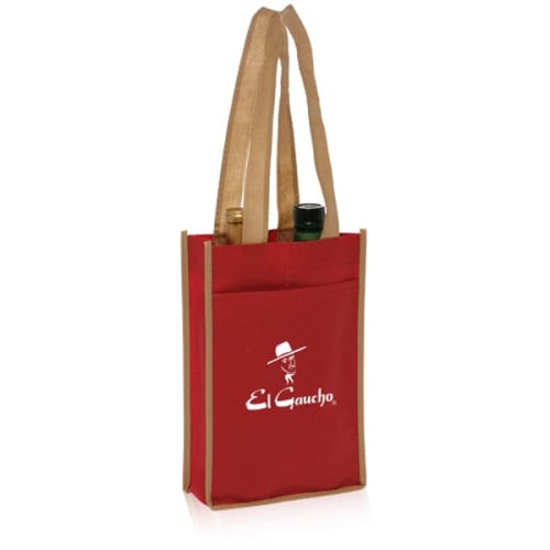 Two Bottle Non-Woven Wine Bags