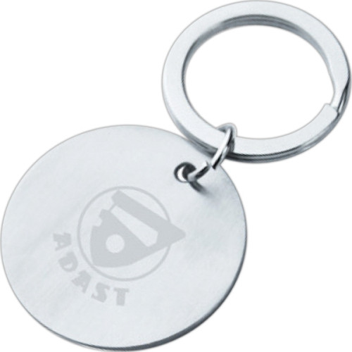 Chrome Round Keychains