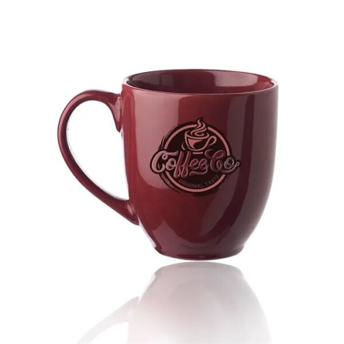 16 oz. Bistro Glossy Personalized Coffee Mugs