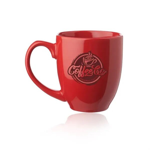 16 oz. Bistro Glossy Personalized Coffee Mugs