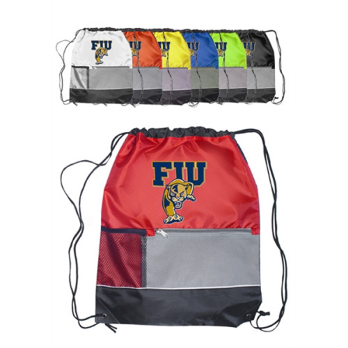 15W X 18H  inch Front Pocket Drawstring Backpacks