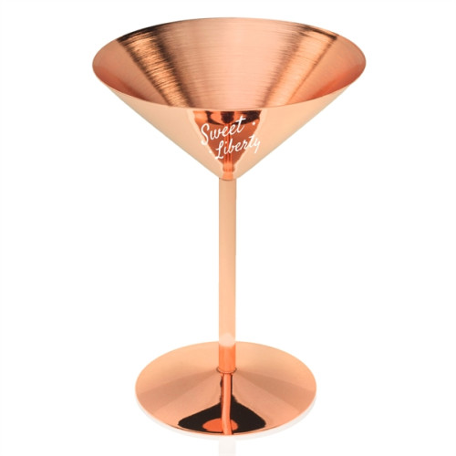 8 oz. Copper Coated Martini Glasses