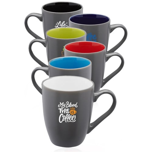 12 oz. Rhodes Two-Tone Bistro Coffee Mugs