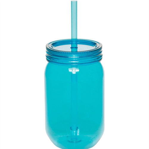 24 oz plastic mason jars with straw