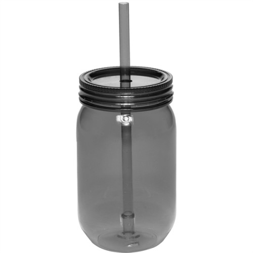 24 oz plastic mason jars with straw
