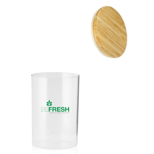 37 oz. Store N Go Glass Storage Jars with Bamboo Lids