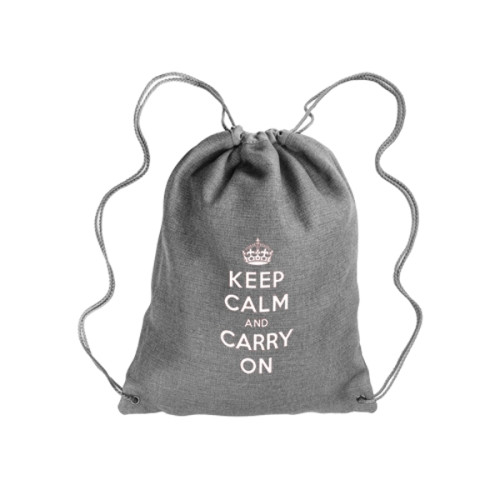 Cromwell Linen Drawstring Backpacks