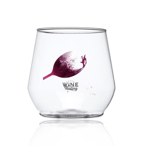 14 oz Stemless Plastic Wine Glass