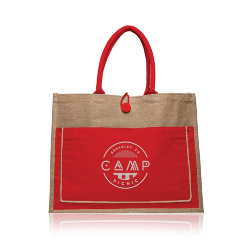 Cotton Pocket Jute Tote Bags