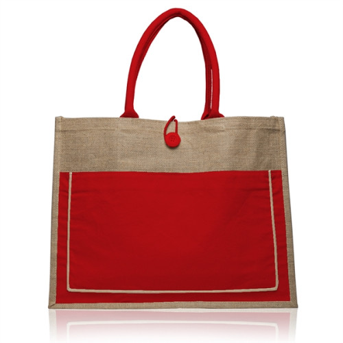 Cotton Pocket Jute Tote Bags
