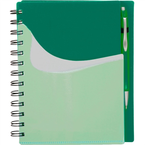 Spiral Notebooks with Front Pocket