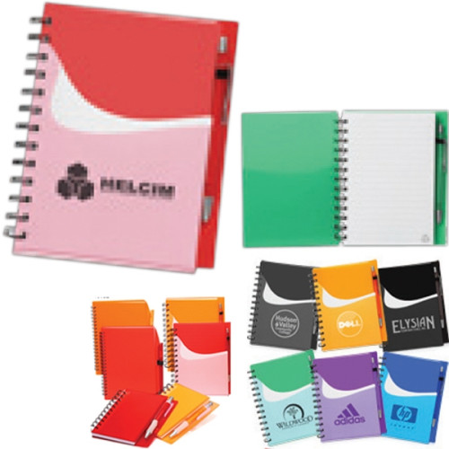 Spiral Notebooks with Front Pocket