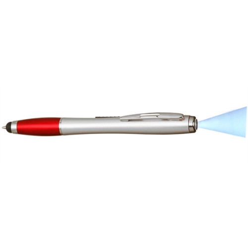 3 in 1 Stylus Ballpoint Pen with LED Light