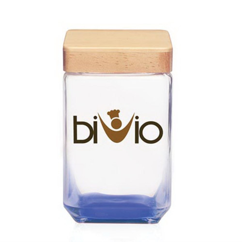 54 oz. Glass Candy Jars w/ Wooden Lids