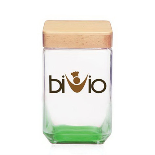 54 oz. Glass Candy Jars w/ Wooden Lids