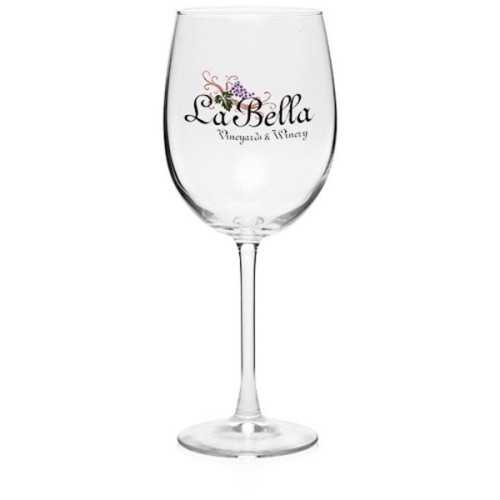 19 oz. ARC Cachet White Custom Etched Wine Glasses
