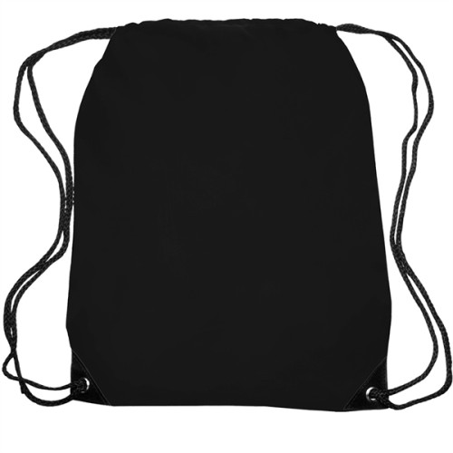 Black Trim Drawstring Bag