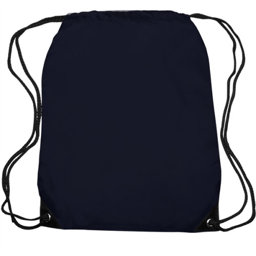 Black Trim Drawstring Bag