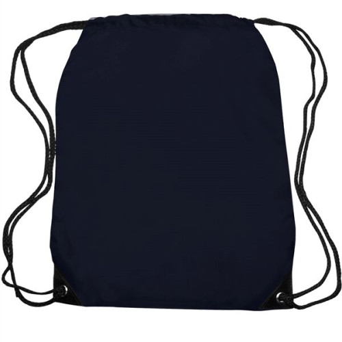 Black Trim Drawstring Bag