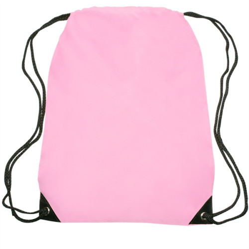 Black Trim Drawstring Bag