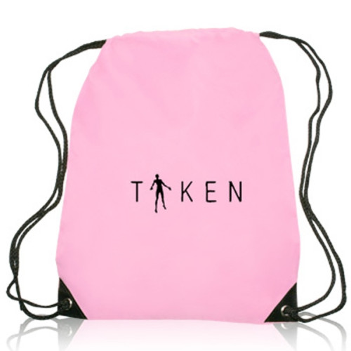 Black Trim Drawstring Bag