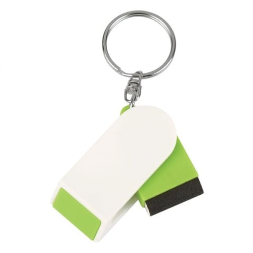 Phone Stand And Screen Cleaner Combo Key Chain