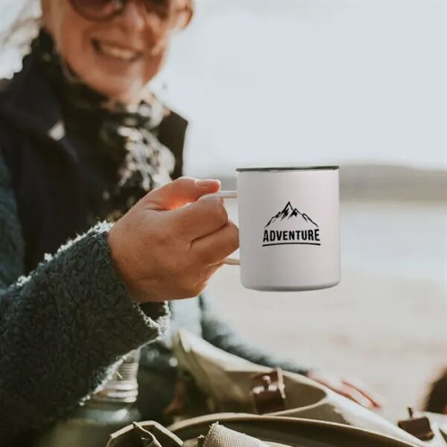13.5 oz. Kenai Powder Coated Travel Mug