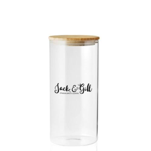 44 oz. Store N Go Glass Storage Jars with Bamboo Lids